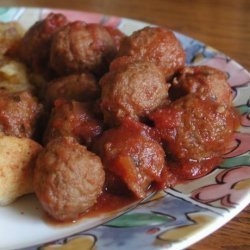 Not Too Sweet & Sour Meatballs (Crock Pot)