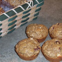 Rye Oat Muffins With Cranberries