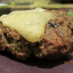 Barbecued Olive and Pesto Burgers