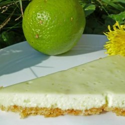 Easy Refrigerator White Chocolate Lime Pie (No-Bake)