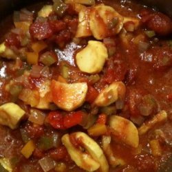 Linda's Zesty Stewed Tomatoes With Zucchini, Onions and Peppers