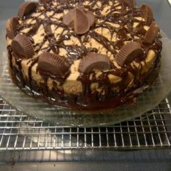 Peanut Butter Cup Brownie Bottom Cheesecake