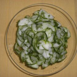 Sweet and Sour Cucumber Dill Salad