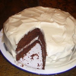 Chocolate Buttermilk Cake With a Sour Cream Frosting