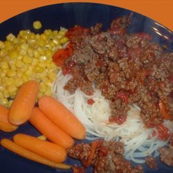 Rice Noodles and Beef
