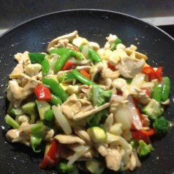 Chicken Stir Fry with Snow Peas and Cashew Nuts