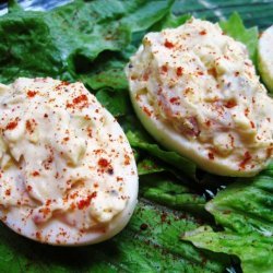Bacon and Cream Cheese Deviled Eggs