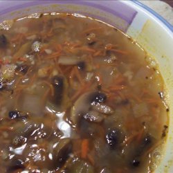 Mushroom Brown Rice Soup