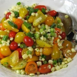 Corn and Tomato Salad With Cilantro Dressing