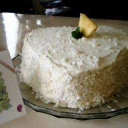 Lemon Layer Cake With Pineapple Filling