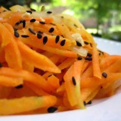 Sesame-Blacked Carrots