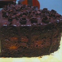 Chocolate Layer Cake with Chocolate Glaze