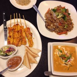Curried Beef and Chicken Satay