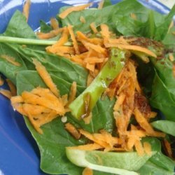 Spinach Salad With Japanese Ginger Dressing