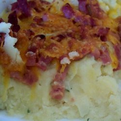 Instant Mashed Potato, Ham and Cheese Casserole
