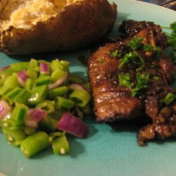 Steak Diane from a Treasury of Great Recipes by Vincent Price