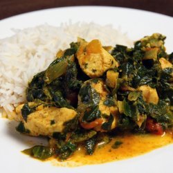 Indian Spiced Chicken and Spinach