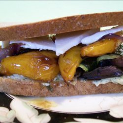 Roasted Vegetarian Sandwich With Brie Cheese (Light)