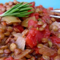 Lentils With Onions and Tomatoes