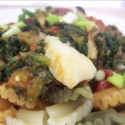 Spicy Cod With Tomatoes and Spinach