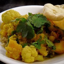 Lentil, Chickpea, Vegetable Curry