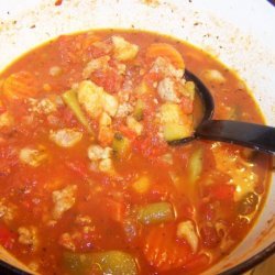 Hot Italian Sausage Soup