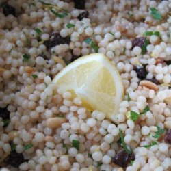 Israeli Couscous With Pine Nuts and Fresh Parsley
