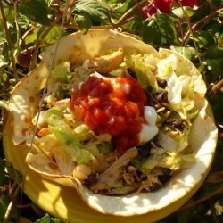 Bean and Chicken Taco Salad