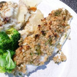 Baked Herb and Macadamia Crusted Fish