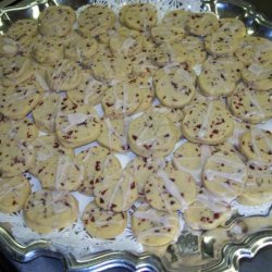 Cranberry Lemon Shortbread Cookies