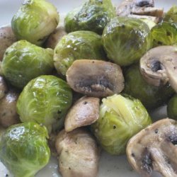 Savory Brussels Sprouts and Mushrooms