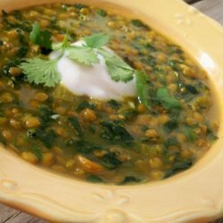 Curried Lentil and Spinach Soup