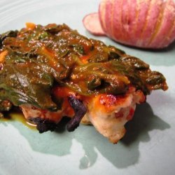 Chicken With Spinach, Garlic and Tomato Sauce