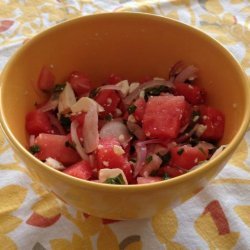 Amazing Watermelon Greek Salad With Feta