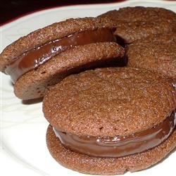 Chocolate Mint-Filled Cookies