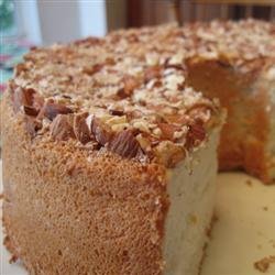 Angel Food Cake with Toasted Almonds