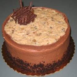 Non-Dairy Chocolate Cake with German Chocolate Frosting