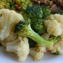 Broccoli or Cauliflower with a Soy-Lemon Dressing