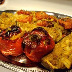 Mum's Yemista (Greek  Stuffed Vegetables With Rice)