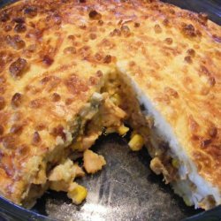 Impossible South Western Chicken Pie