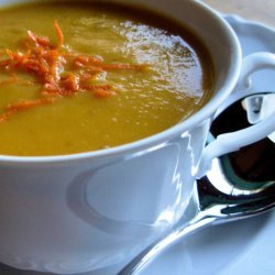 Christmas Clementine, Carrot and Coriander Soup W/ Citrus Twists
