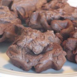 Waffle Iron Cookies With Chocolate Frosting
