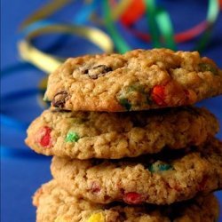 Chewy Oatmeal and M&M cookies