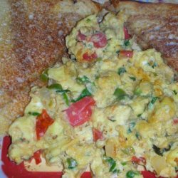 Indian Scrambled Eggs With Onion and Tomatoes (Khichri Unda)