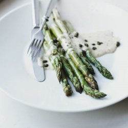 Roasted Asparagus and Fried Capers