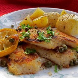 Fish Fillets With Lemon and Caper Sauce
