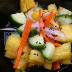 Cucumber Salad With Pineapple and Jalapeno