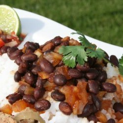 Cuban Black Beans and Rice (Quick)