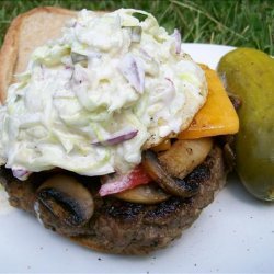 Amy's Dill Pickle and Lettuce Hamburger   Slaw 