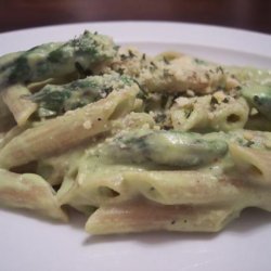Penne Pasta With Asparagus Sauce
